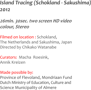 Island Tracing (Schokland - Sakushima)